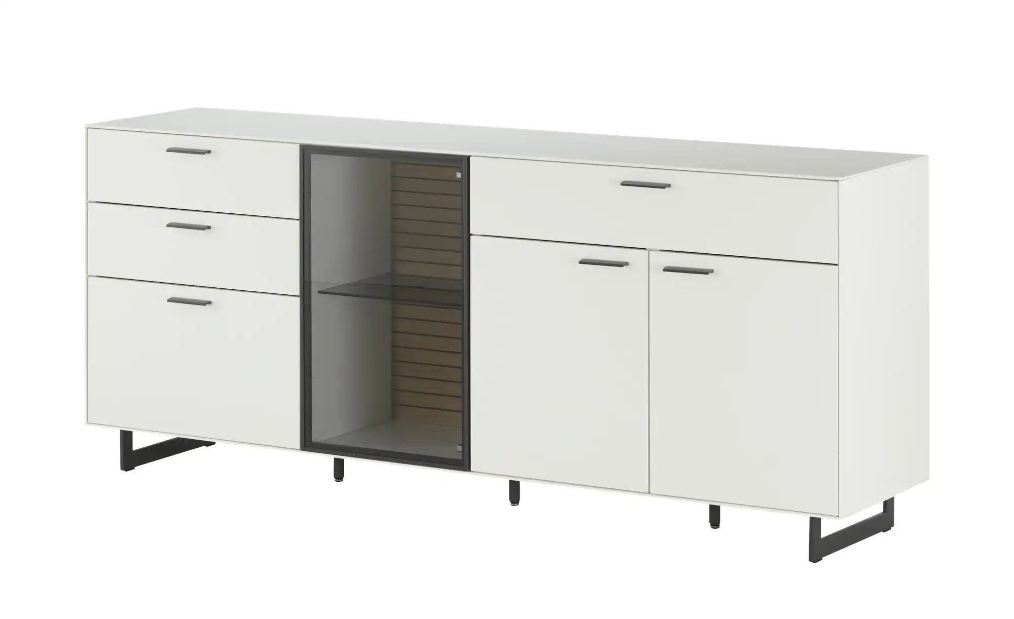 Wohnwert Sideboard  Spektrum ¦ weiß ¦ Maße (cm): B: 197 H: 83 T: 46.0 Kommo günstig online kaufen