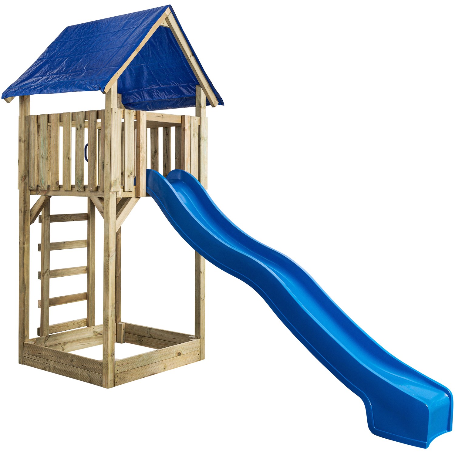 SwingKing Spielturm Lisa mit Rutsche Blau 121 cm x 350 cm x 297 cm günstig online kaufen