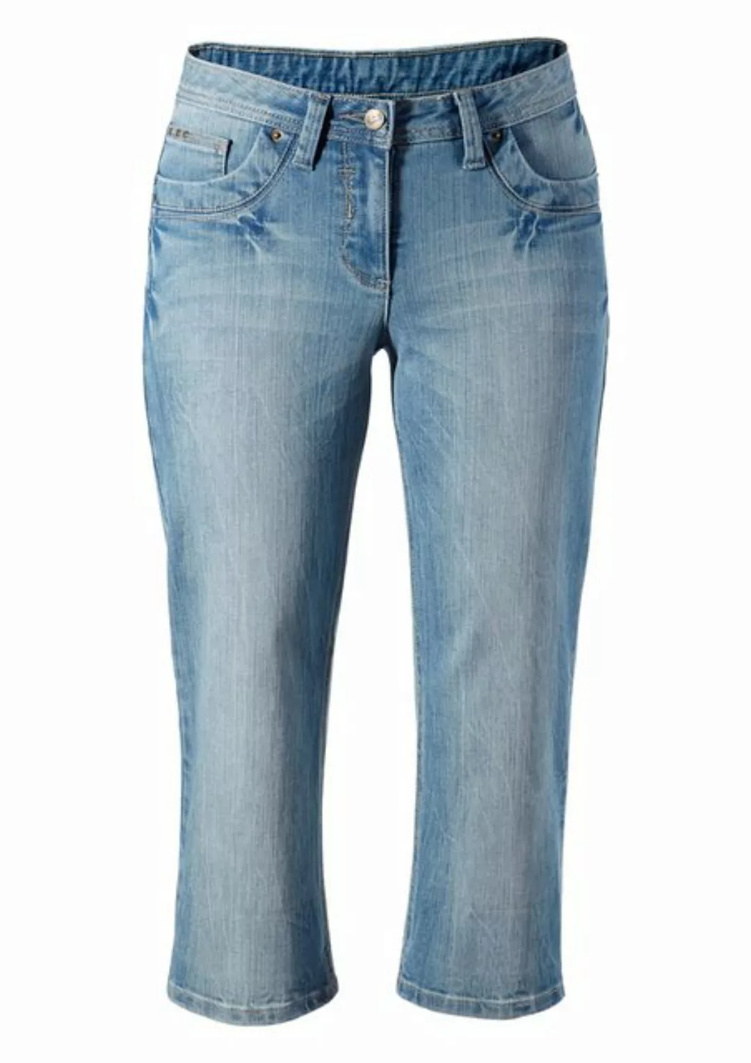 Aniston CASUAL Caprijeans, in Used-Waschung günstig online kaufen