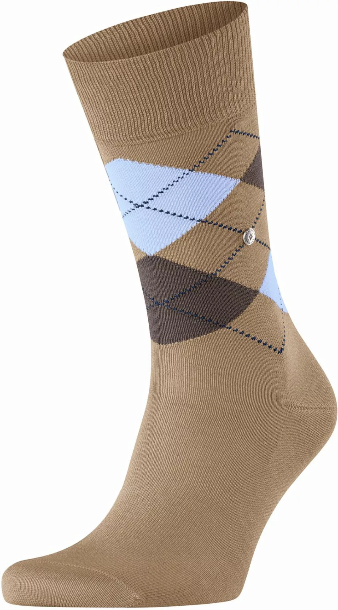 Burlington Manchester Socken Kariert Beige 4240 - Größe 40-46 günstig online kaufen