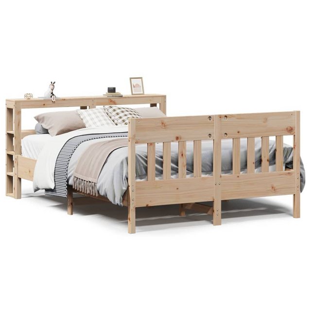 vidaXL Bett, Massivholzbett ohne Matratze 120x200 cm Kiefernholz günstig online kaufen