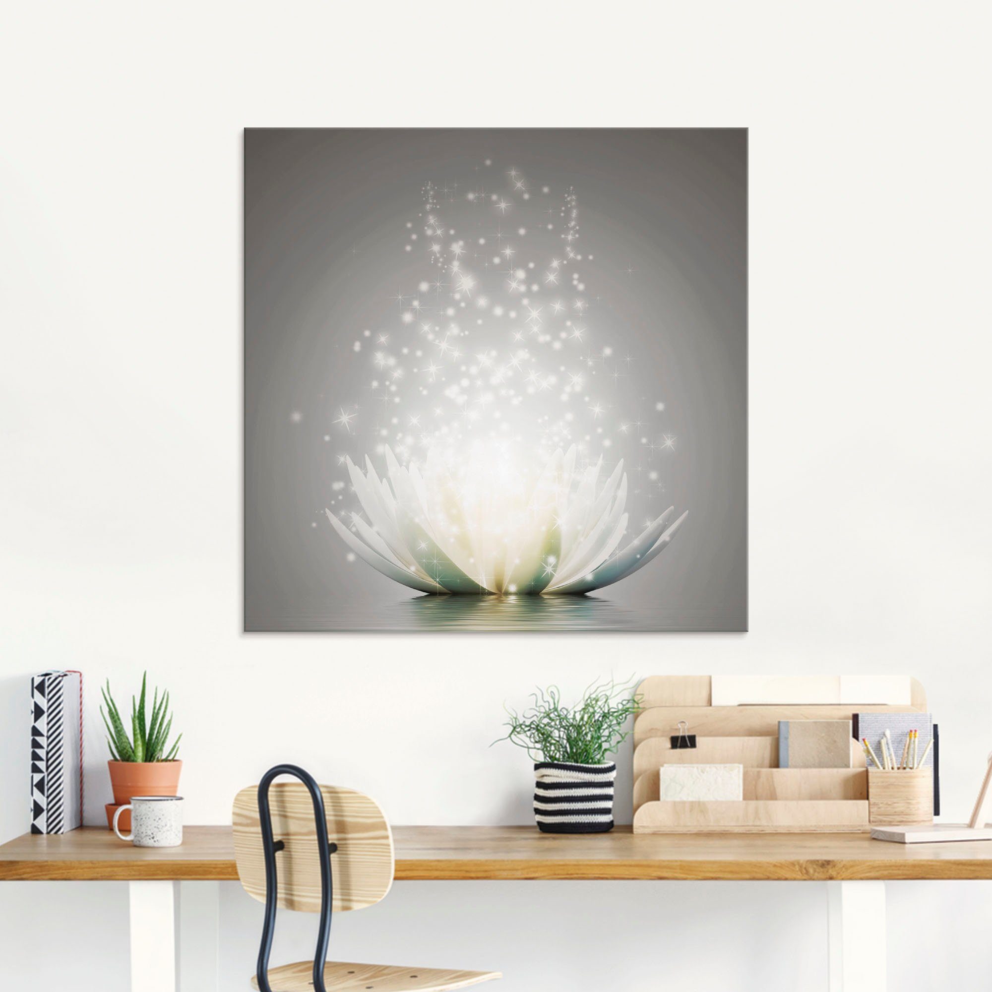 Artland Glasbild »Magie der Lotus-Blume«, Blumen, (1 St.), in verschiedenen günstig online kaufen