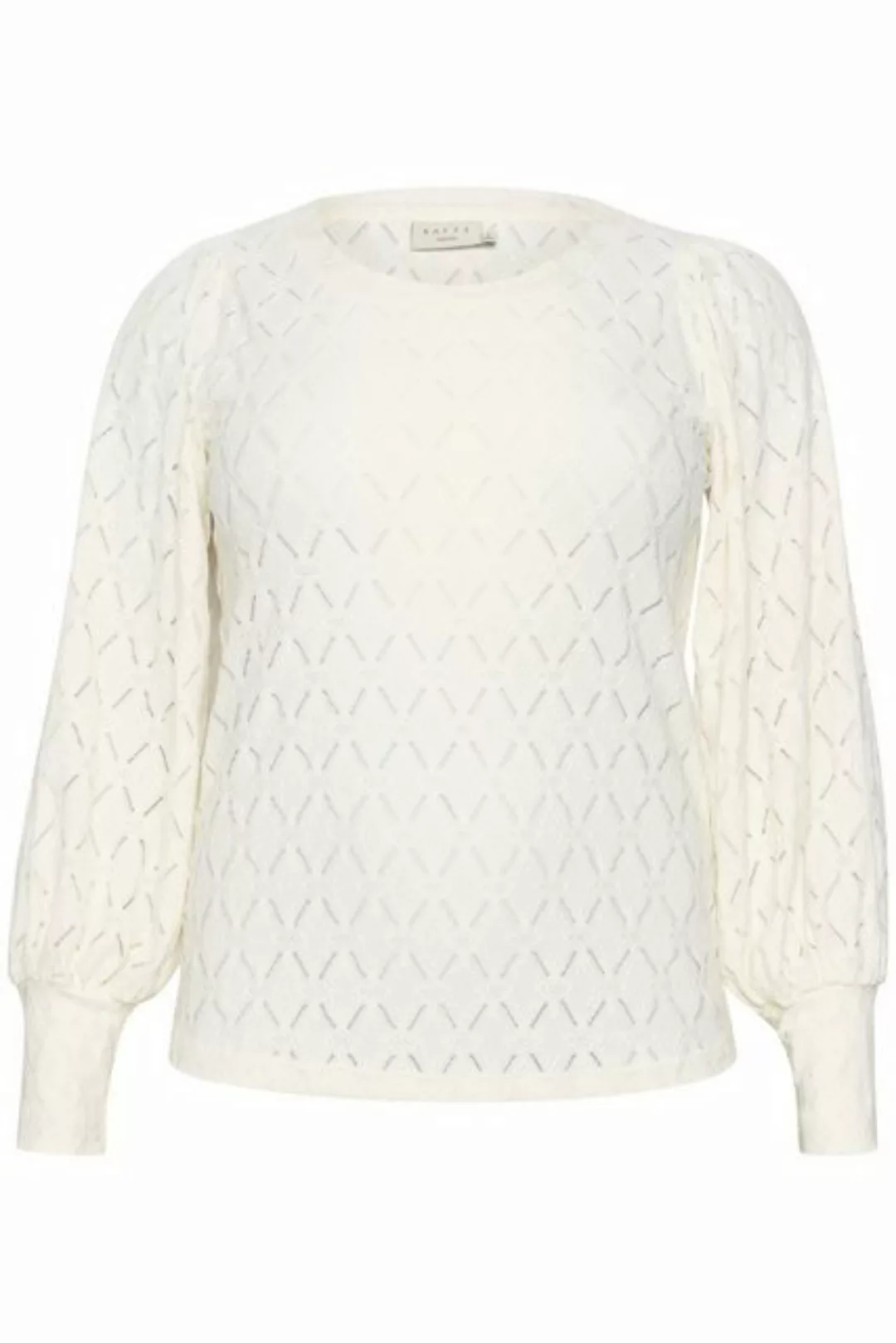 KAFFE Curve Langarmbluse KCtina Lace Blouse Große Größen günstig online kaufen