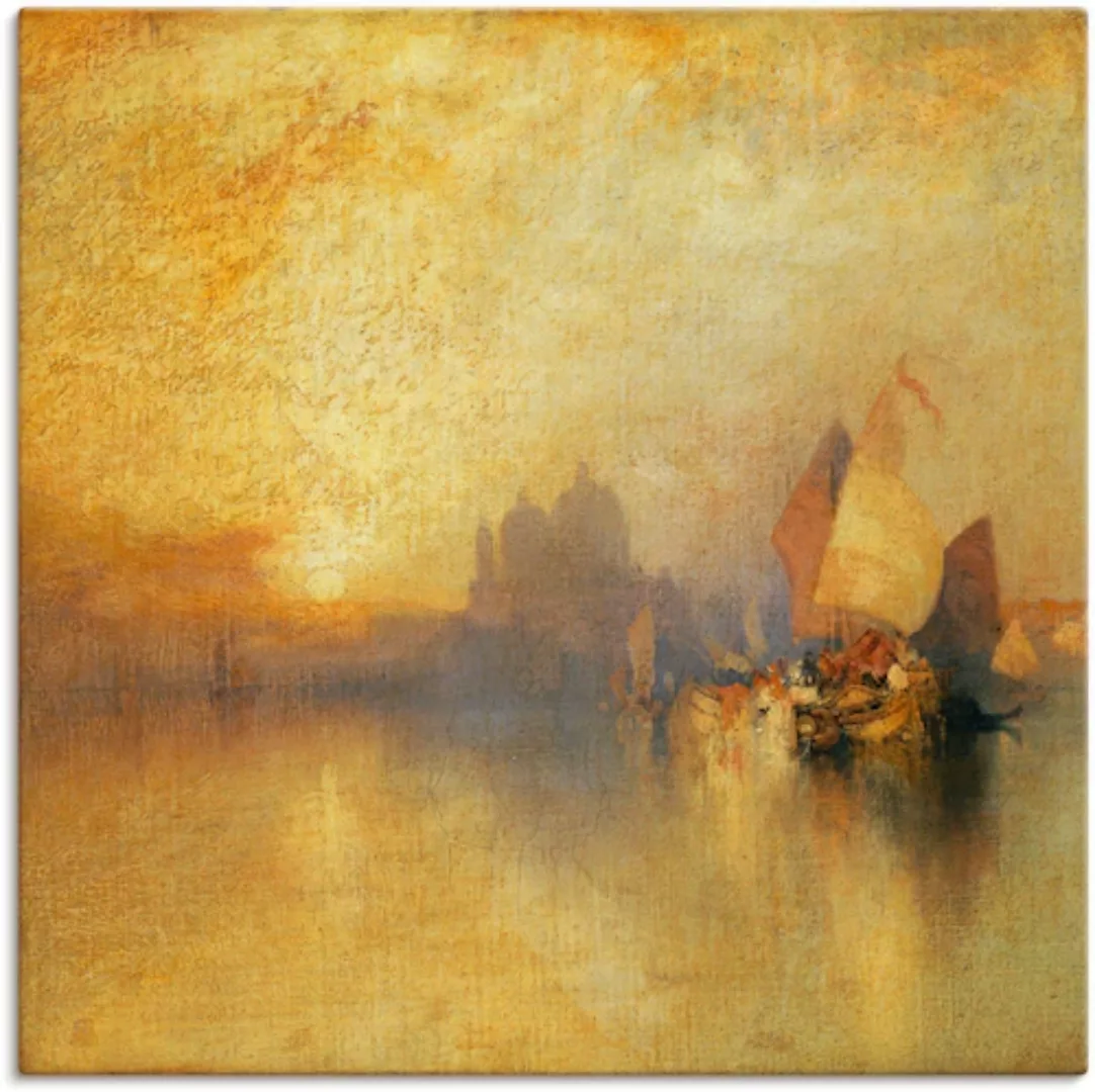 Artland Leinwandbild "Venedig bei Sonnenuntergang.", Sonnenaufgang & -unter günstig online kaufen