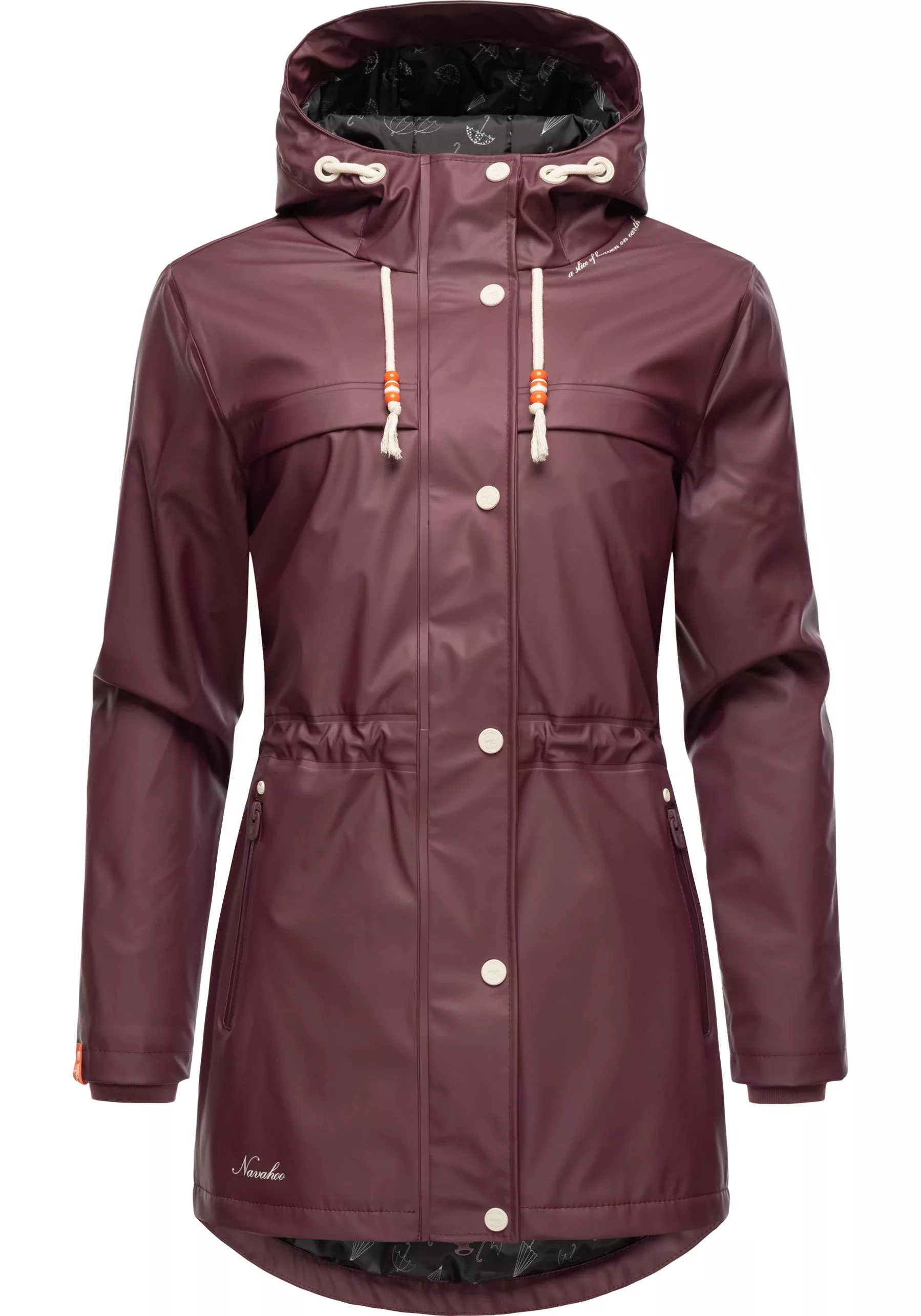 Navahoo Regenmantel "Rainy Forest", modischer Damen Outdoor Regenparka günstig online kaufen