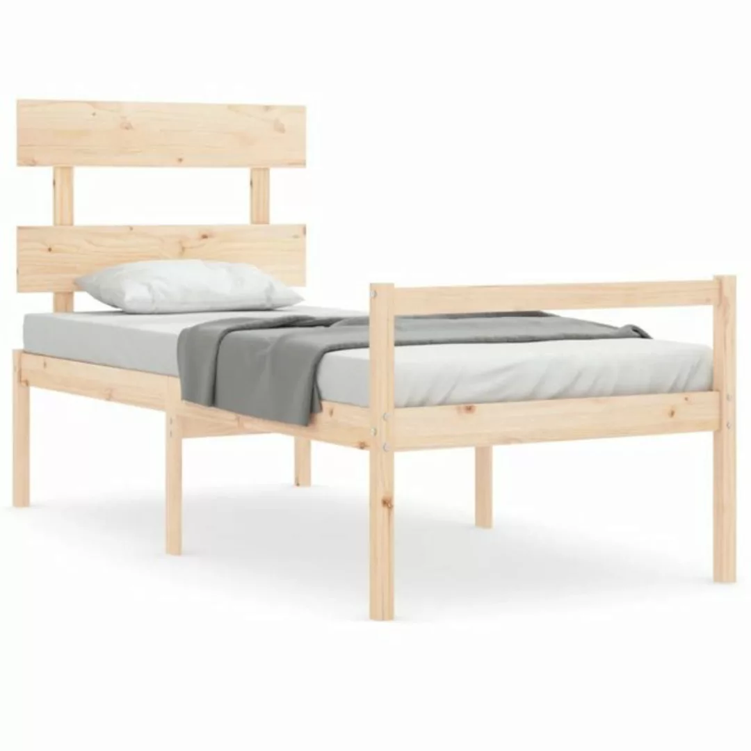 vidaXL Bett Seniorenbett mit Kopfteil Massivholz günstig online kaufen