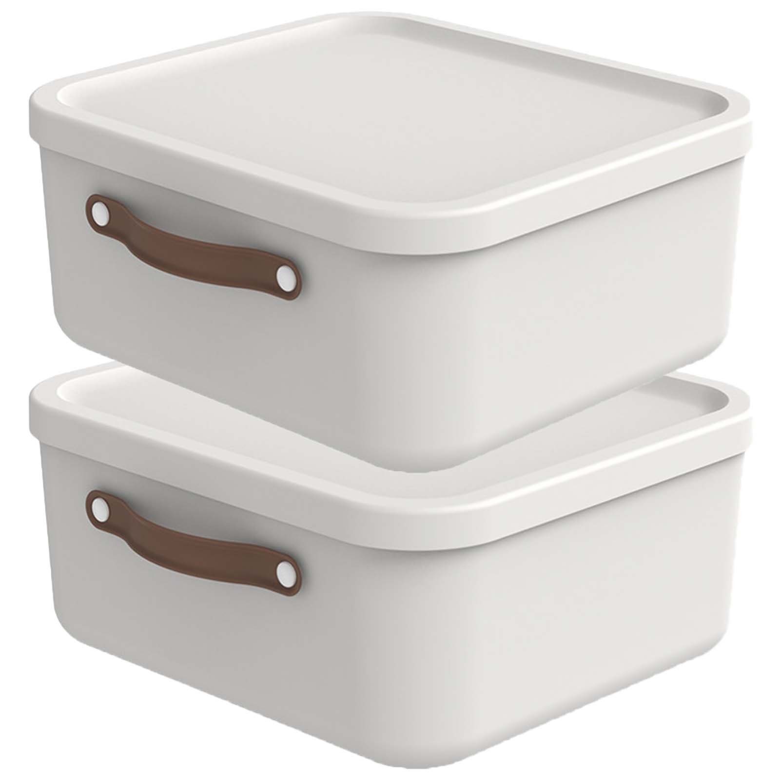 ROTHO Aufbewahrungsbox 2er-Set Kiste mit Deckel günstig online kaufen