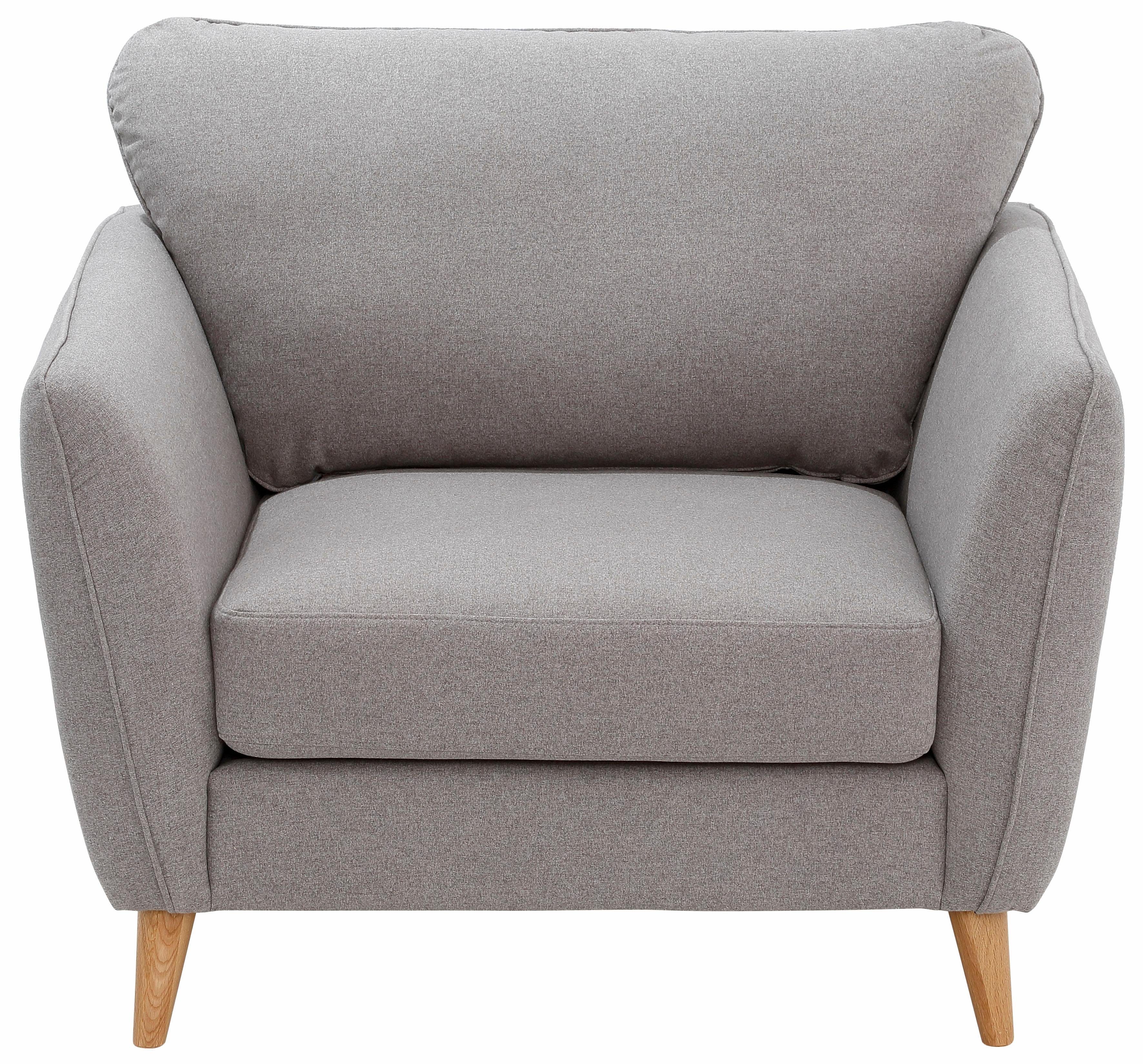 Home affaire Sessel "MARSEILLE", Massivholzbeine Eiche, Landhausstil, Welle günstig online kaufen