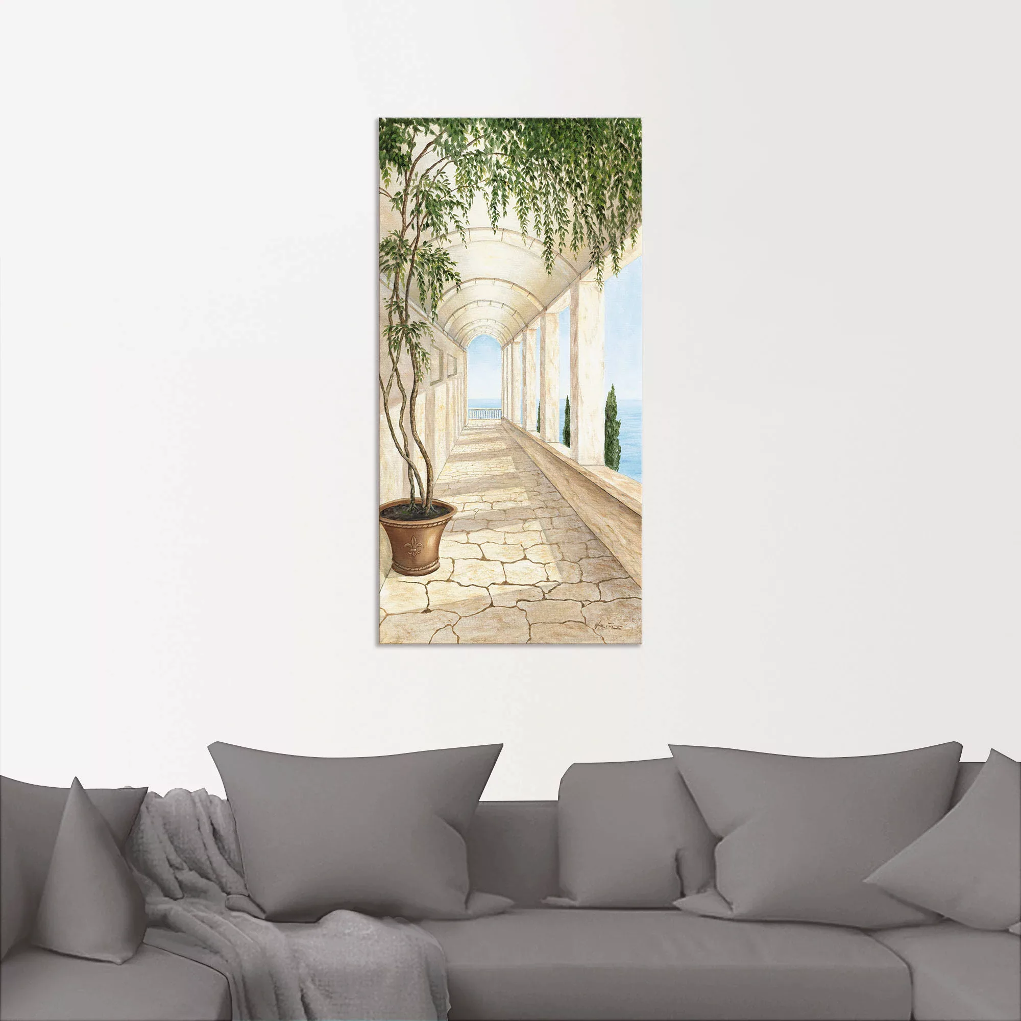 Artland Wandbild "Capri", Gebäude, (1 St.), als Alubild, Outdoorbild, Leinw günstig online kaufen