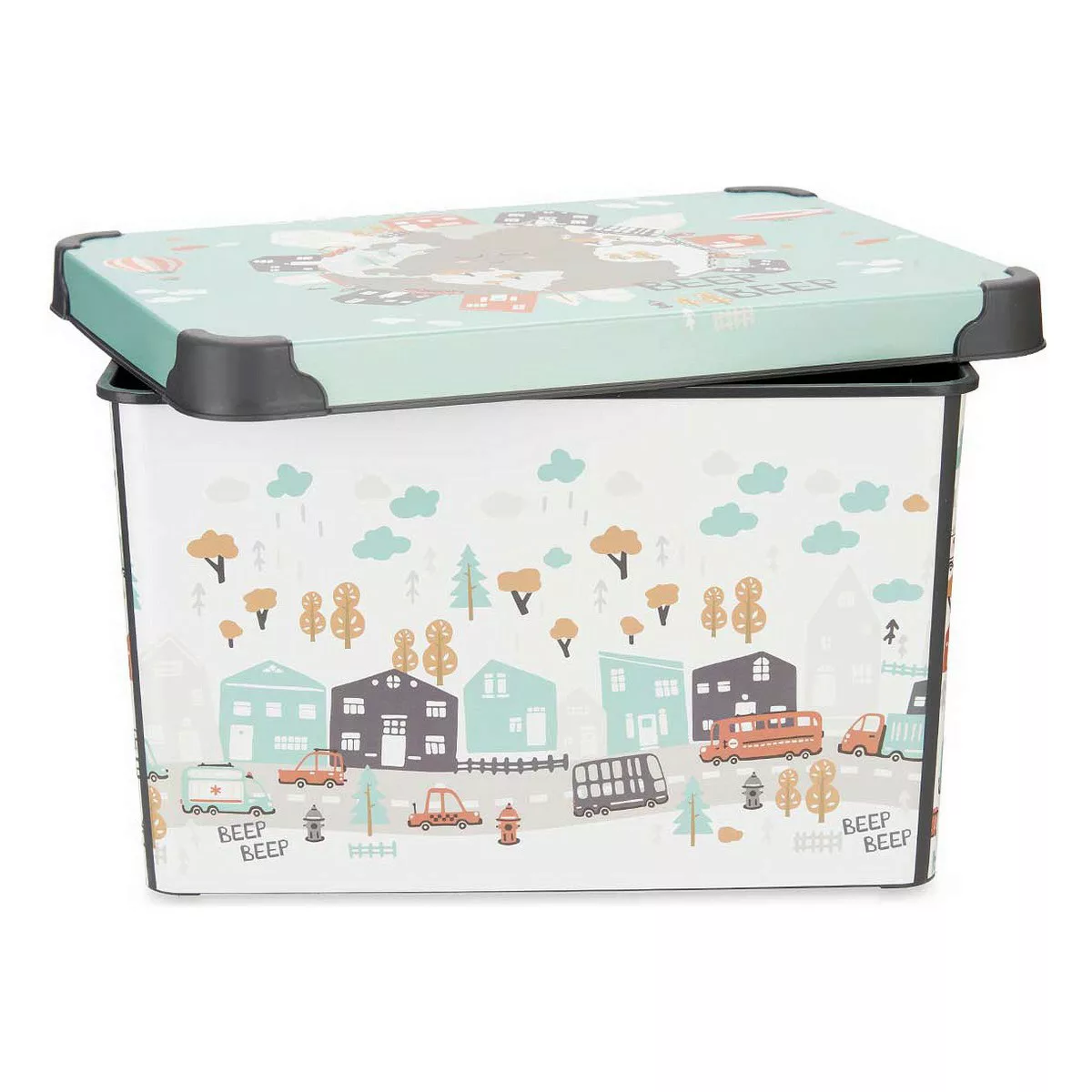 Aufbewahrungsbox Road Mit Griffen Kunststoff 17 L (27,5 X 22 X 36,5 Cm) günstig online kaufen