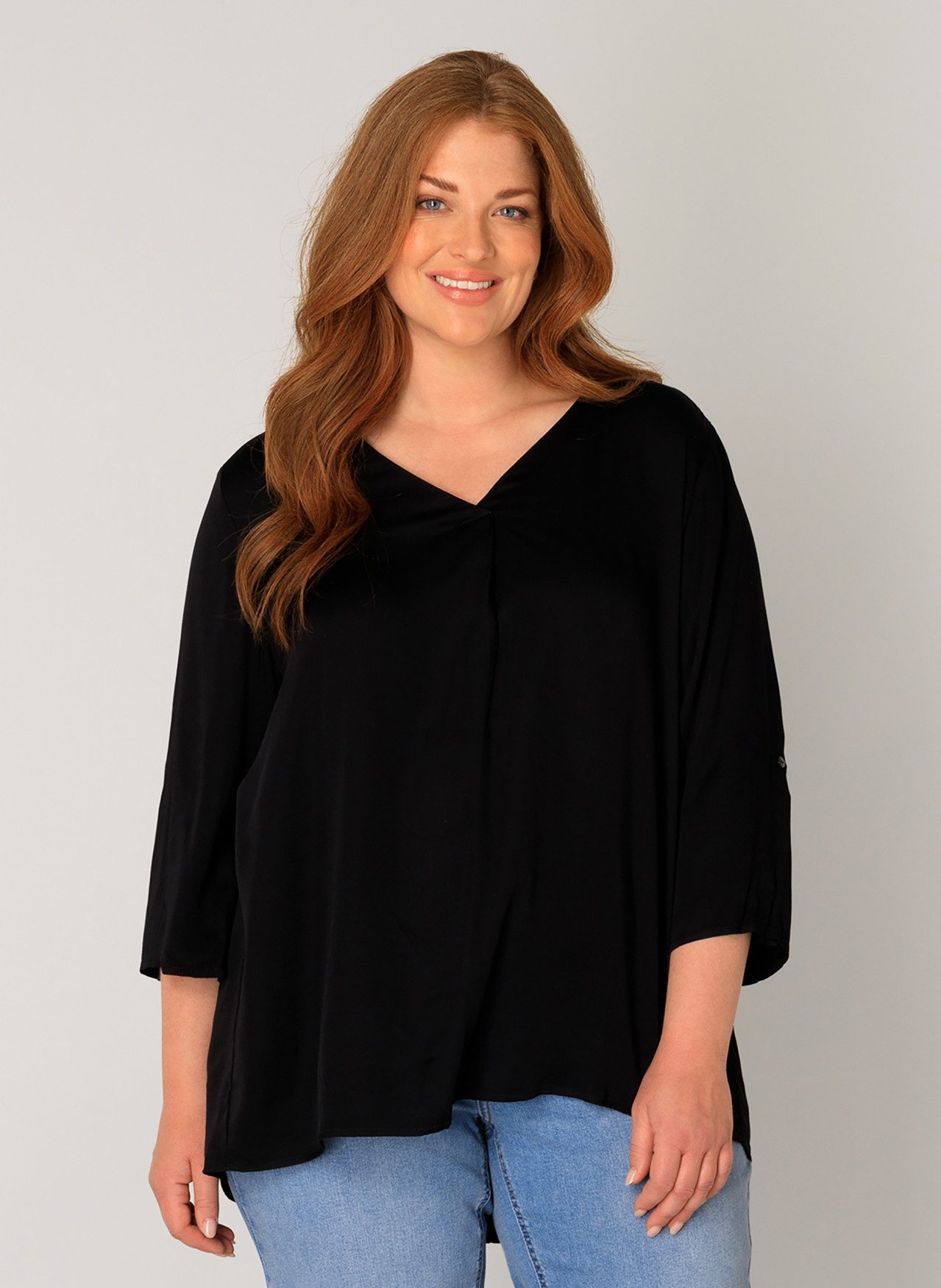 Base Level Curvy Shirtbluse Yanina mit günstig online kaufen
