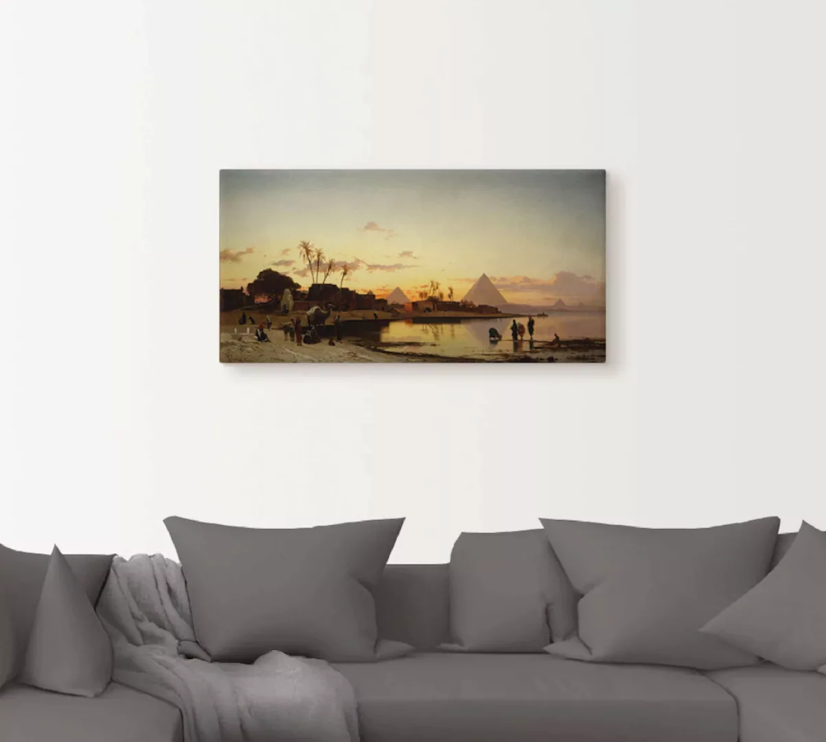 Artland Wandbild "Sonnenuntergang am Nil, Kairo.", Afrika, (1 St.), als Lei günstig online kaufen