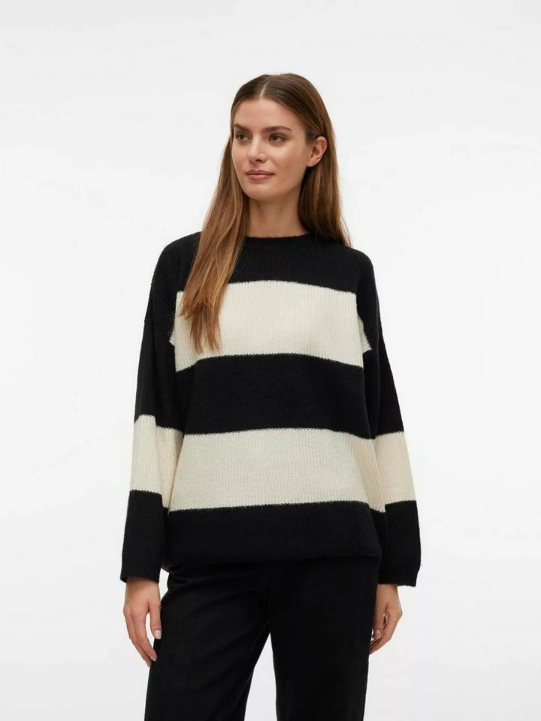 Vero Moda Rundhalspullover VMNATAHLIE LS O-NECK PULLOVER GA NOOS günstig online kaufen