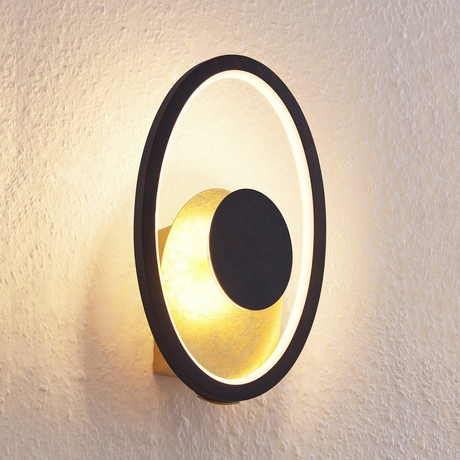 Lindby Feival LED-Wandleuchte, rost-gold günstig online kaufen