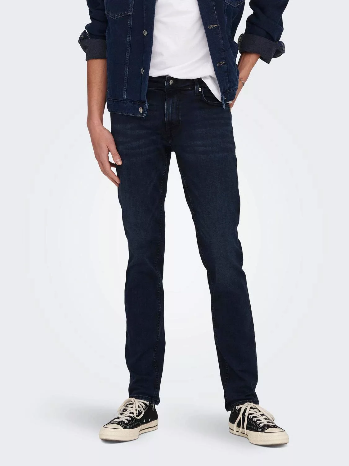 Only & Sons Herren Jeans ONSLOOM SLIM 4976 - Slim Fit - Blau - Blue Black D günstig online kaufen