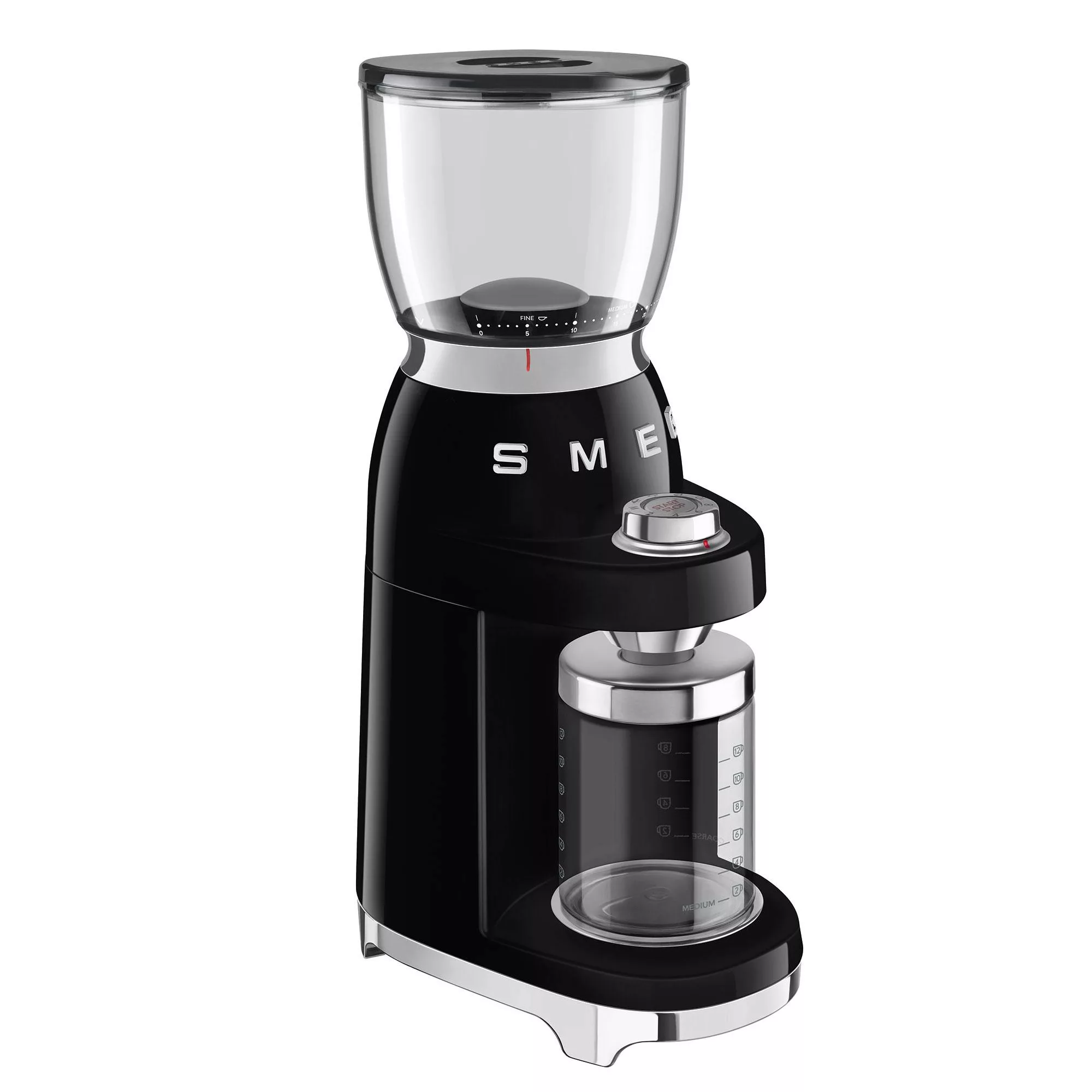 Smeg - CGF01 Kaffeemühle - schwarz/lackiert/3 Mahlgrade/8 programmierte Mah günstig online kaufen