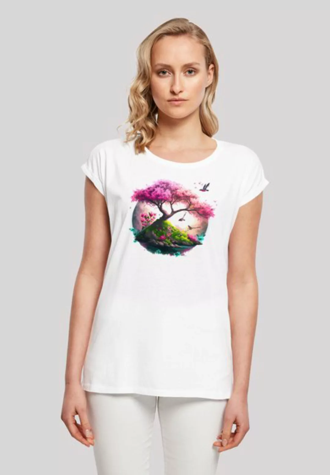 F4NT4STIC T-Shirt Kirschblüten Baum Print günstig online kaufen