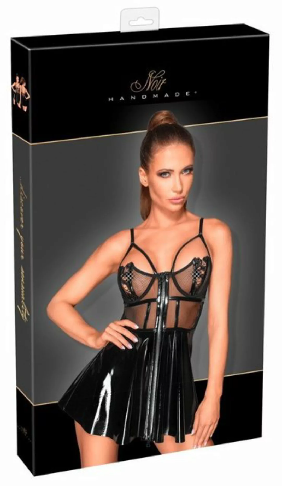 Noir Minikleid Noir - handmade exclusive Minikleid Lack - (L,M,S günstig online kaufen