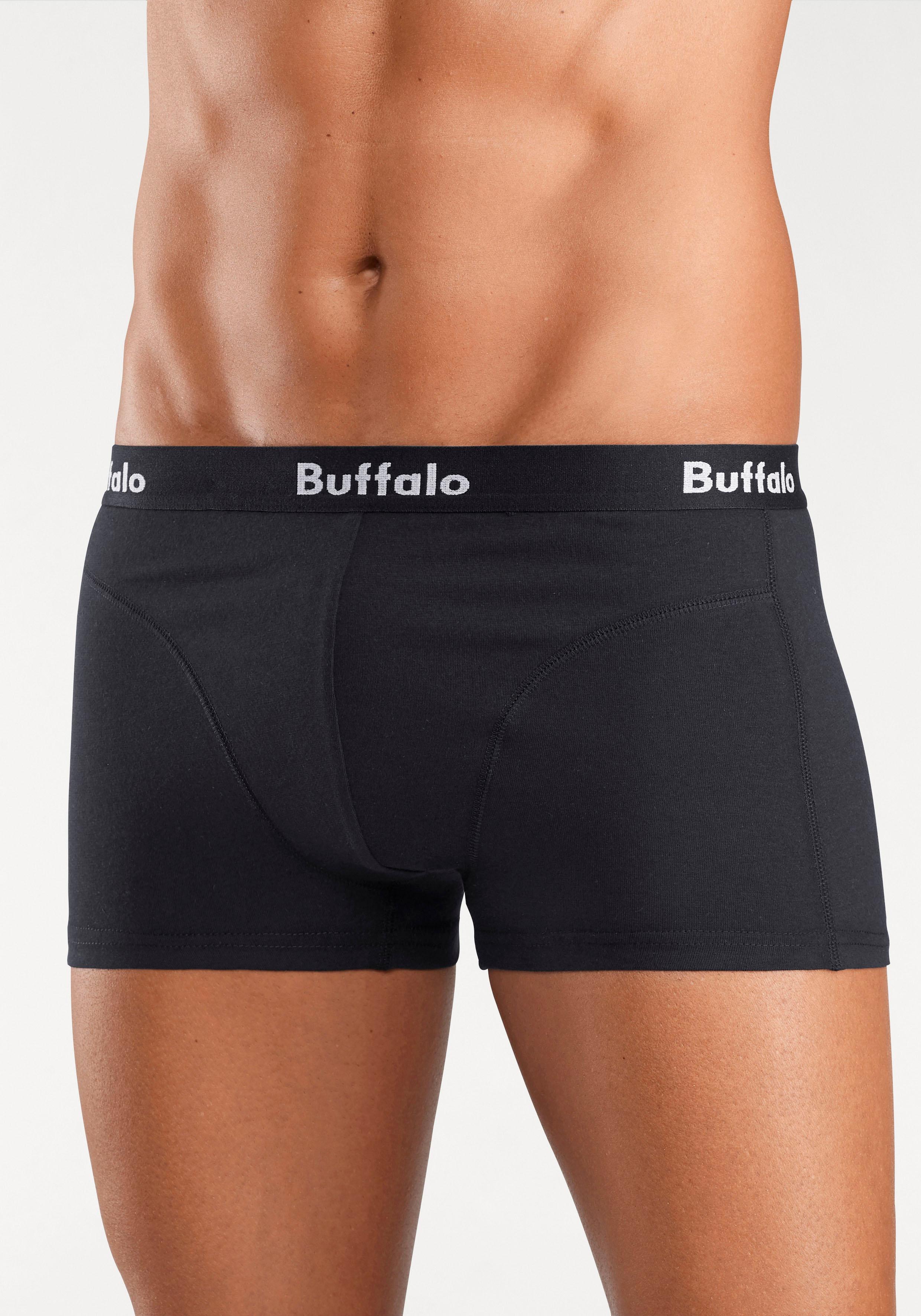 Buffalo Boxershorts, (Packung, 3 St.), in Hipster-Form mit Overlock-Nähten günstig online kaufen