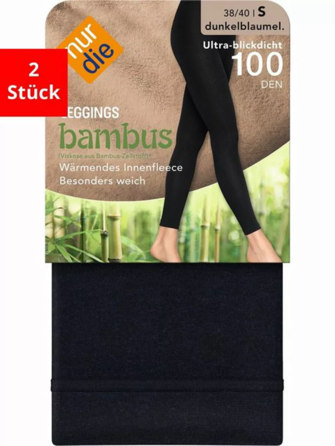 Nur Die Leggings Bambus 100 Den (2-tlg) günstig online kaufen