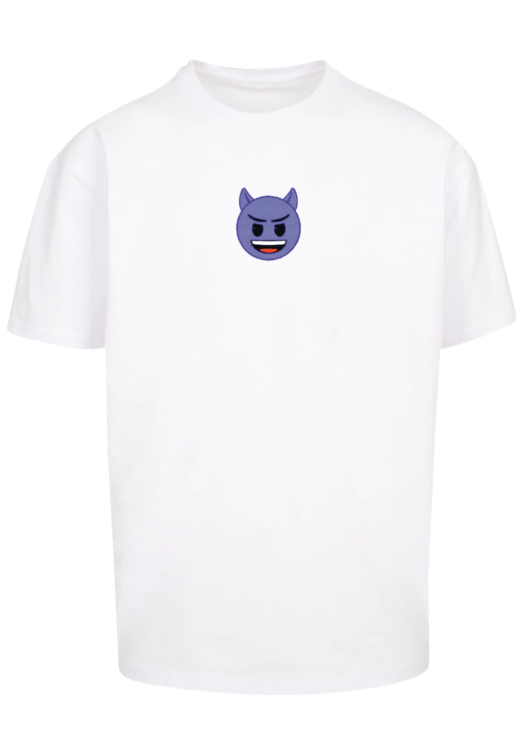 F4NT4STIC T-Shirt "emoji couture evil smiling purple face", Premium Qualitä günstig online kaufen