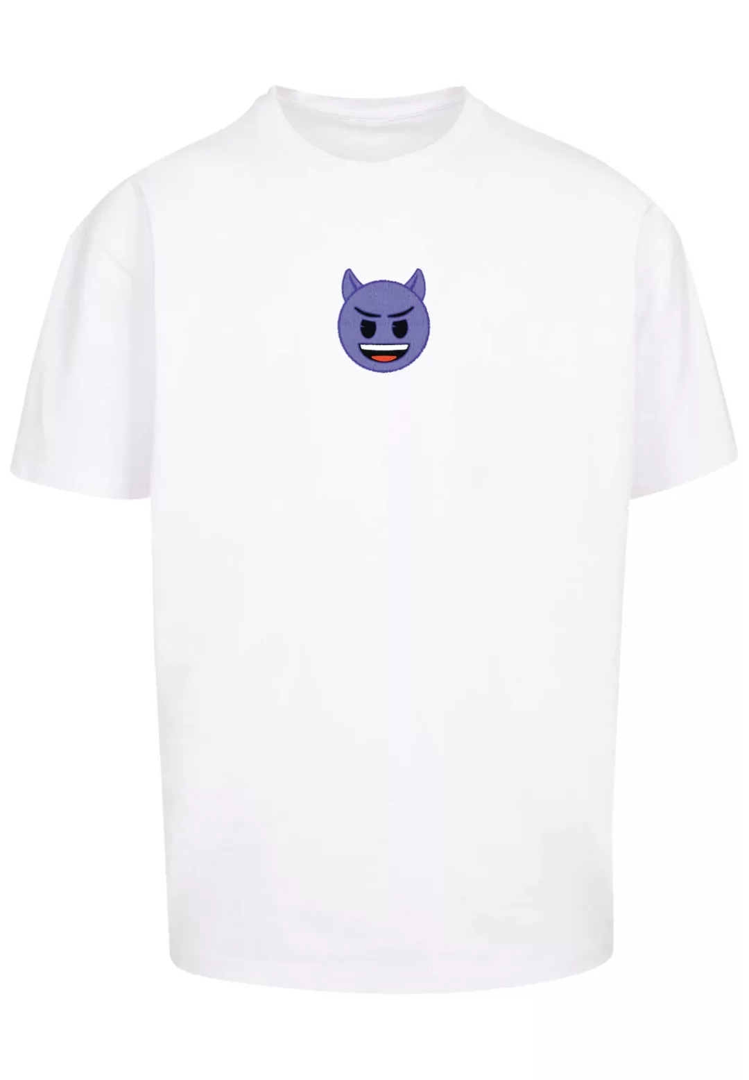 F4NT4STIC T-Shirt "emoji couture evil smiling purple face", Premium Qualitä günstig online kaufen