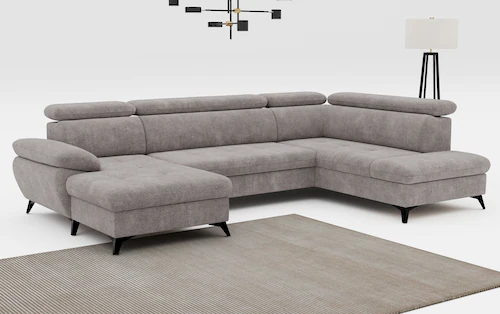 COTTA Wohnlandschaft "Hudson U-Form", mit Kopfteilverstellung, wahlweise mi günstig online kaufen