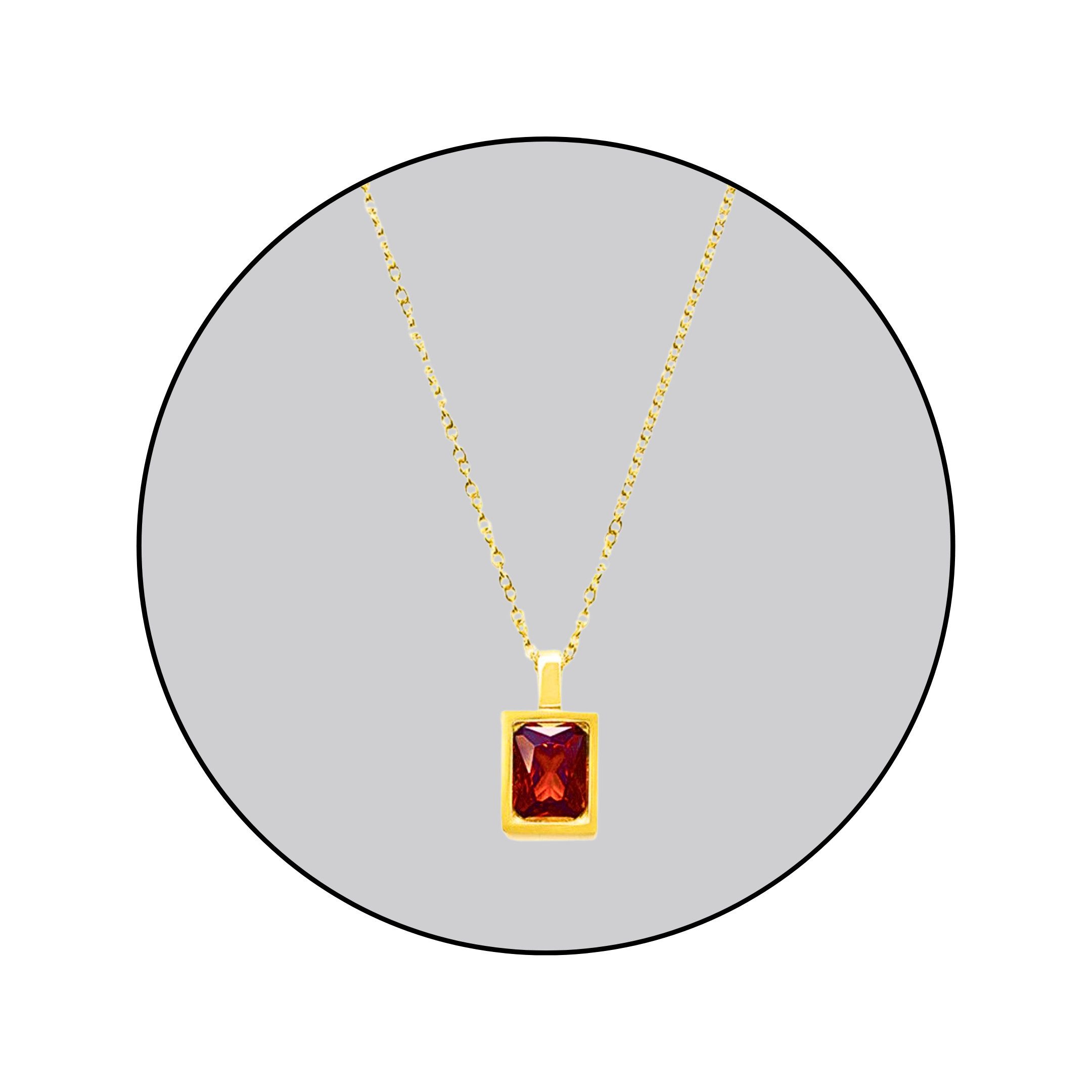 GOLDKLEIN Kette mit Anhänger Edelstahl vergoldet günstig online kaufen