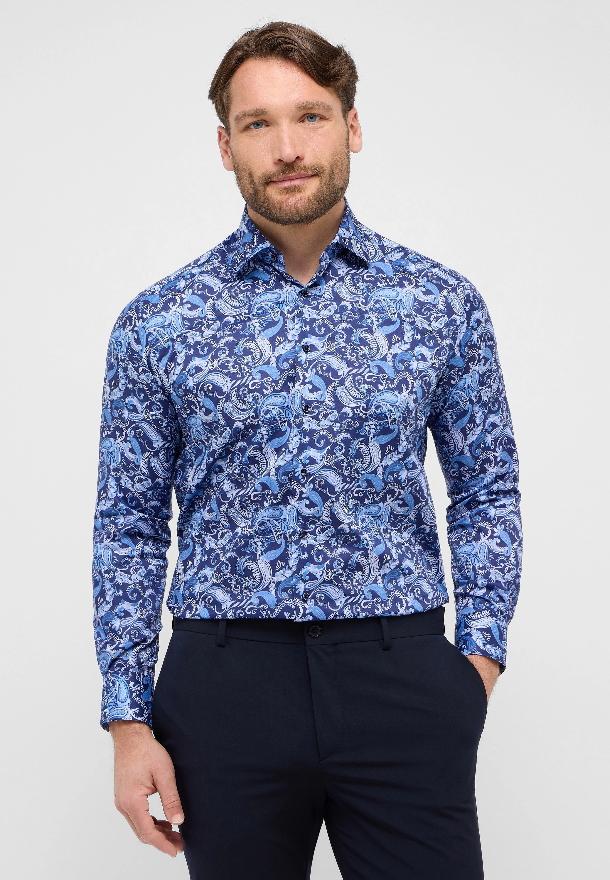 Eterna Langarmhemd "COMFORT FIT", NON IRON (bügelfrei) günstig online kaufen