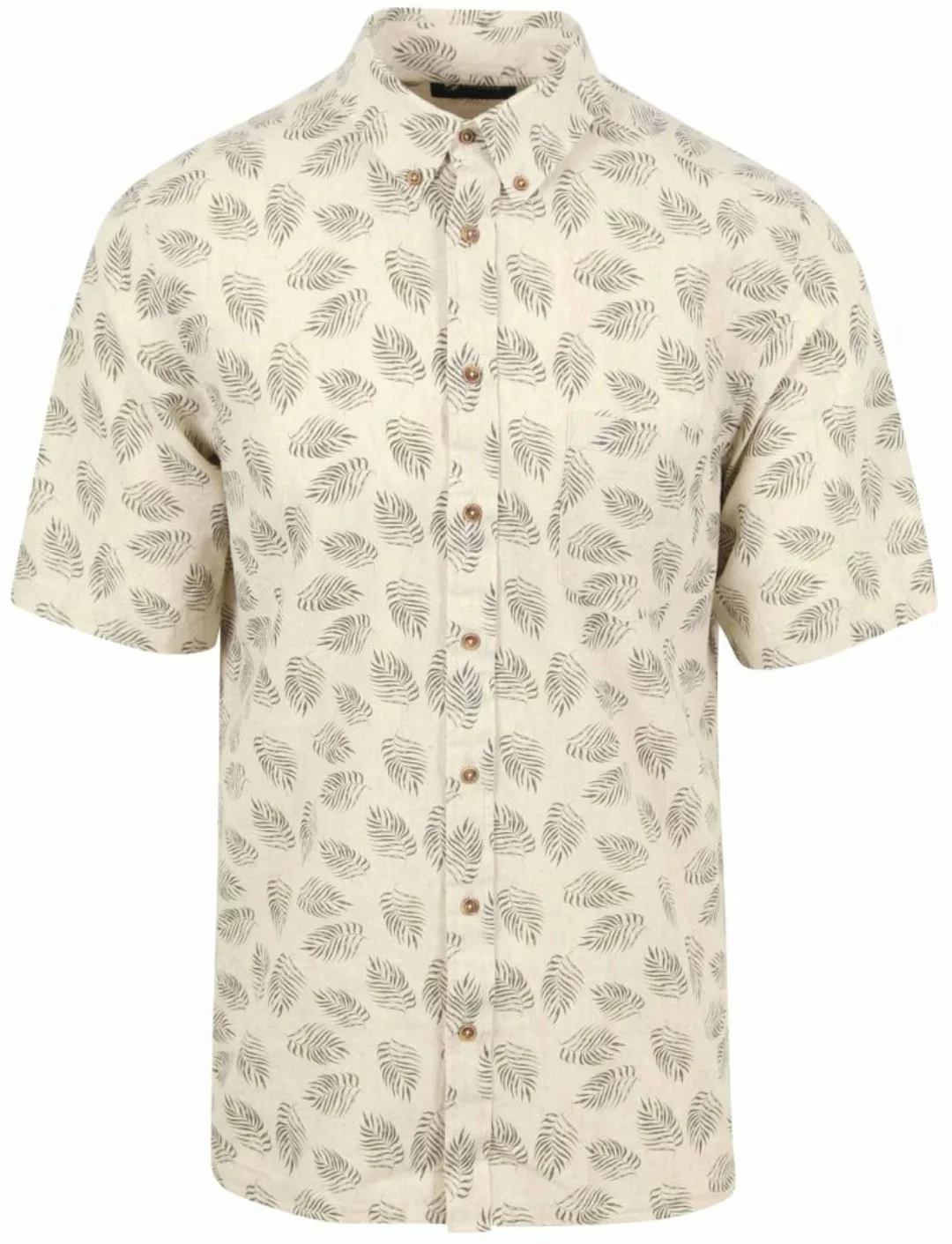 Suitable Short Sleeve Hemd Leinen Sheng Grün - Größe M günstig online kaufen