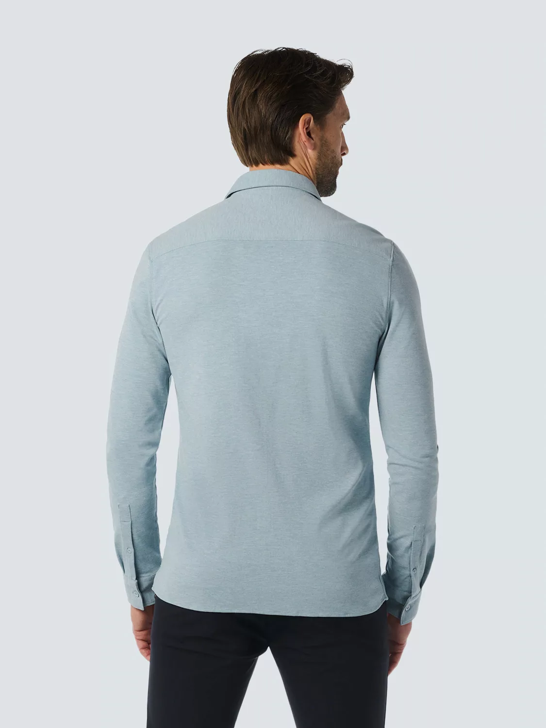 NO EXCESS Langarmshirt Shirt Jersey Melange Stretch günstig online kaufen