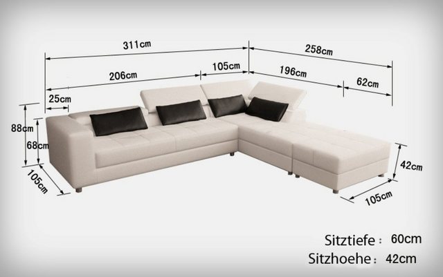 JVmoebel Ecksofa, Made in Europa günstig online kaufen