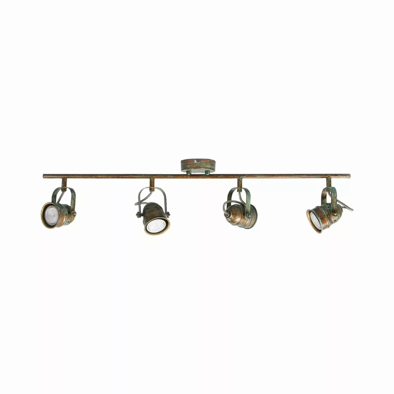 Lindby Deckenstrahler Leonor, 4-flg., grün, Metall, 78 cm günstig online kaufen
