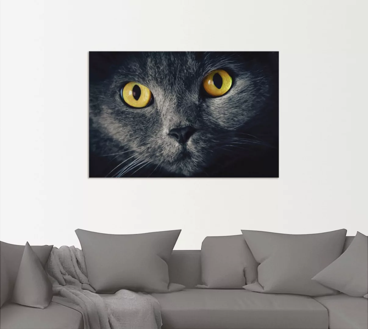 Artland Wandbild »Katzenaugen«, Haustiere, (1 St.) günstig online kaufen
