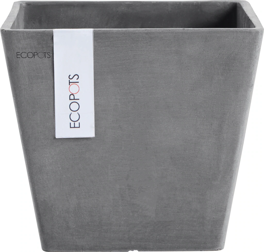 ECOPOTS Blumentopf "ROTTERDAM Grey", BxTxH: 20x20x17,5 cm günstig online kaufen