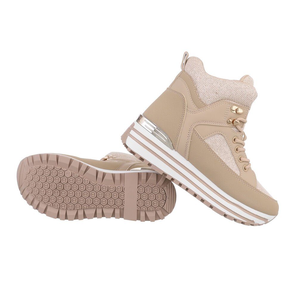 Ital-Design Damen High-Top Freizeit Sneakerboots Keilabsatz/Wedge günstig online kaufen