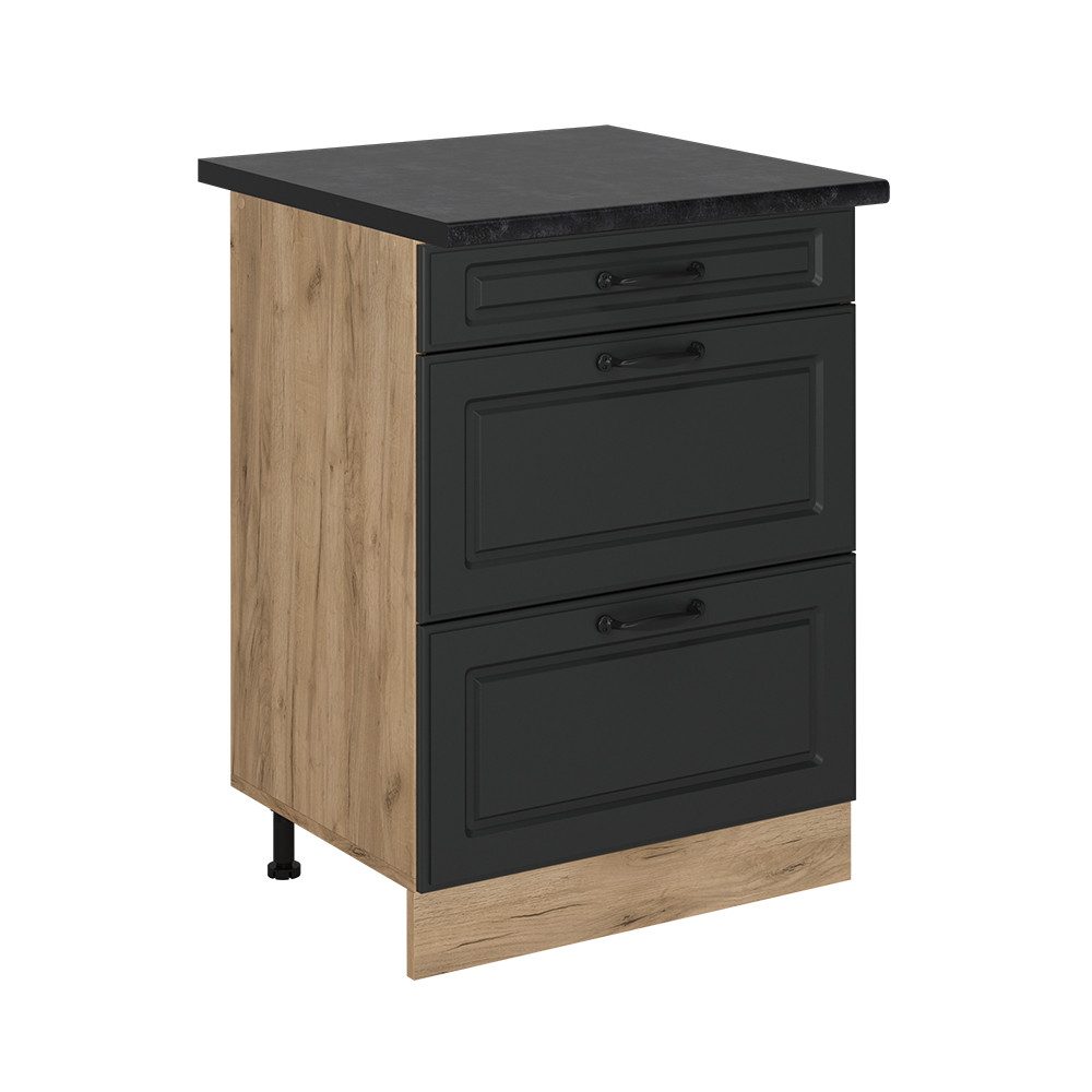 Vicco Unterschrank R-Line, Anthrazit Landhaus/Goldkraft Eiche, günstig online kaufen