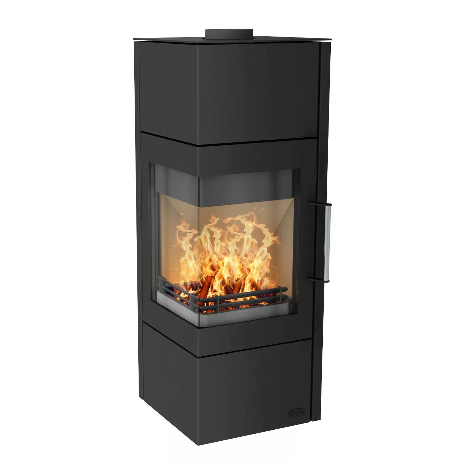 Fireplace Kaminofen Stahl Schwarz 6 kW günstig online kaufen