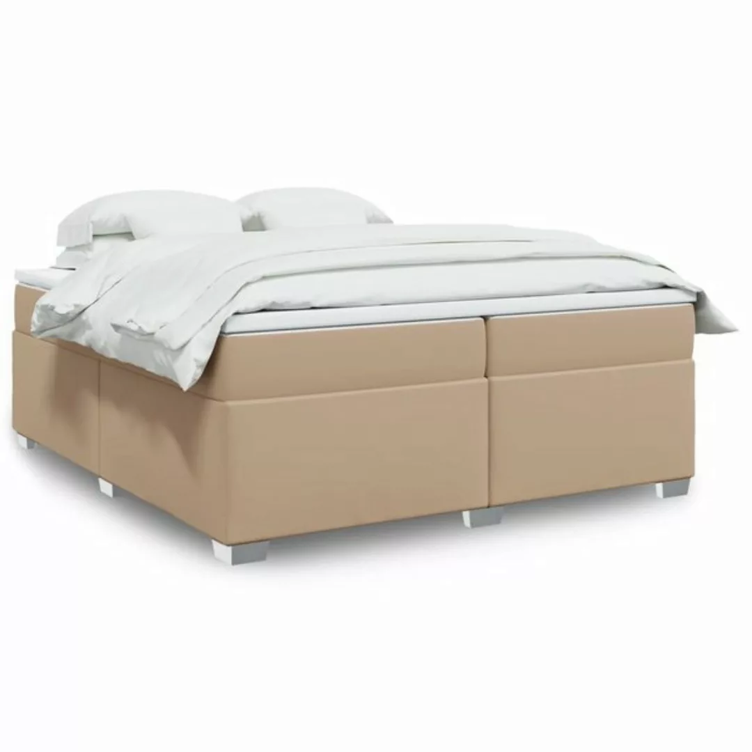 furnicato Bettgestell Boxspringbett Matratze Cappuccino-Braun 200x200cm Kun günstig online kaufen