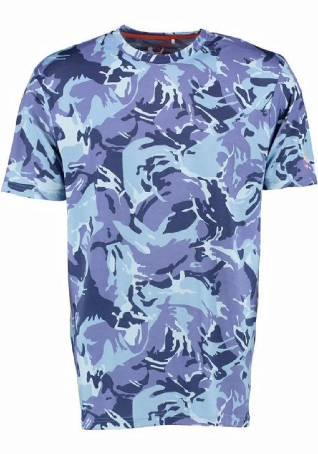Tom Collins T-Shirt Okewa Kurzarmshirt mit Allover-Camouflage-Druck günstig online kaufen