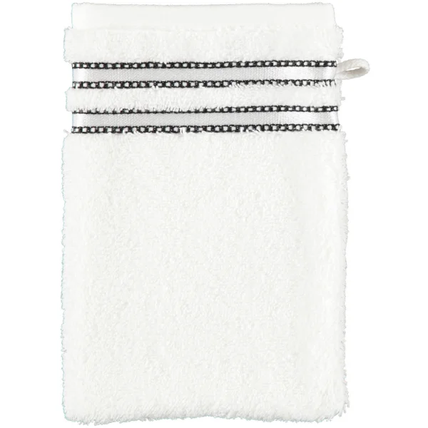 Vossen Cult de Luxe - Farbe: 030 - weiß - Waschhandschuh 16x22 cm günstig online kaufen