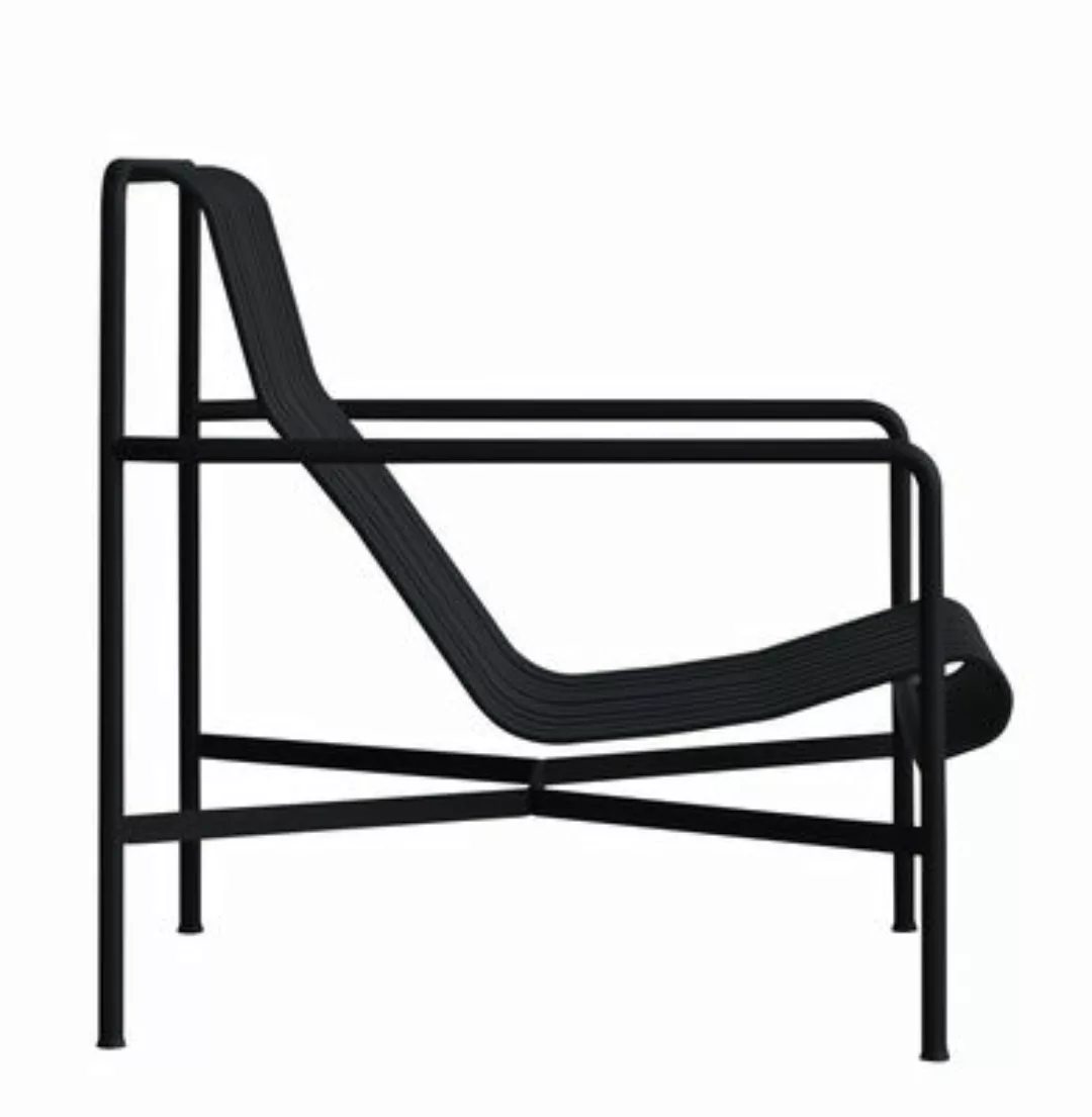 Lounge Sessel Palissade metall grau schwarz / mit hoher Rückenlehne - R & E günstig online kaufen