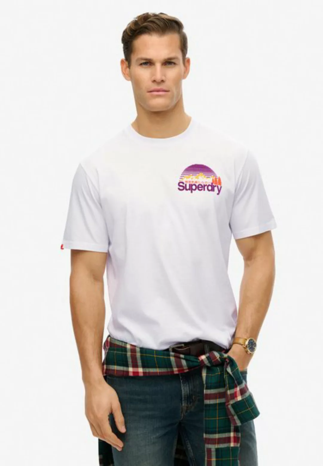 Superdry Rundhalsshirt CL GREAT OUTDOORS CHEST TEE günstig online kaufen