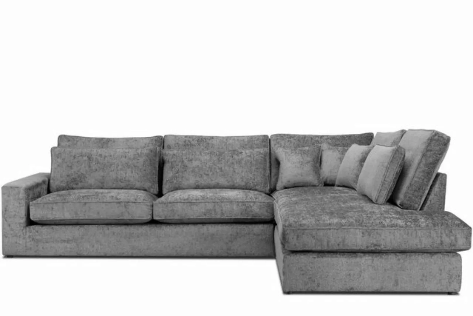 KONSIMO® Ecksofa Rechte Ecke IMPERA, moderne große Ecke, inklusive dekorati günstig online kaufen