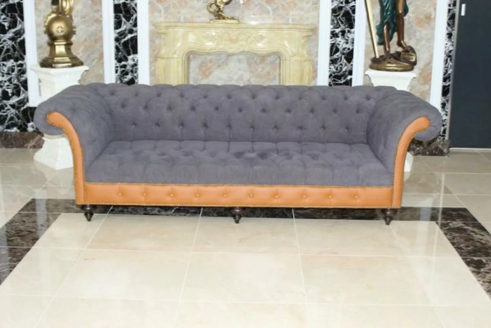 JVmoebel 4-Sitzer Couch Polster Sofas Klassische Textil Sofa 4 Sitzer Couch günstig online kaufen