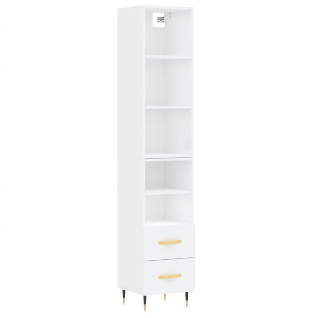 vidaXL Kleiderschrank Highboard Weiß 34,5x34x180 cm Holzwerkstoff günstig online kaufen
