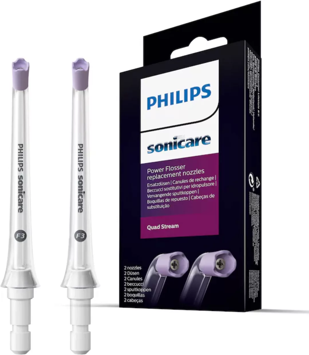 Philips Sonicare Mundduschen-Ersatzdüse »F3 Quad Stream Aufsteckdüse HX3062 günstig online kaufen