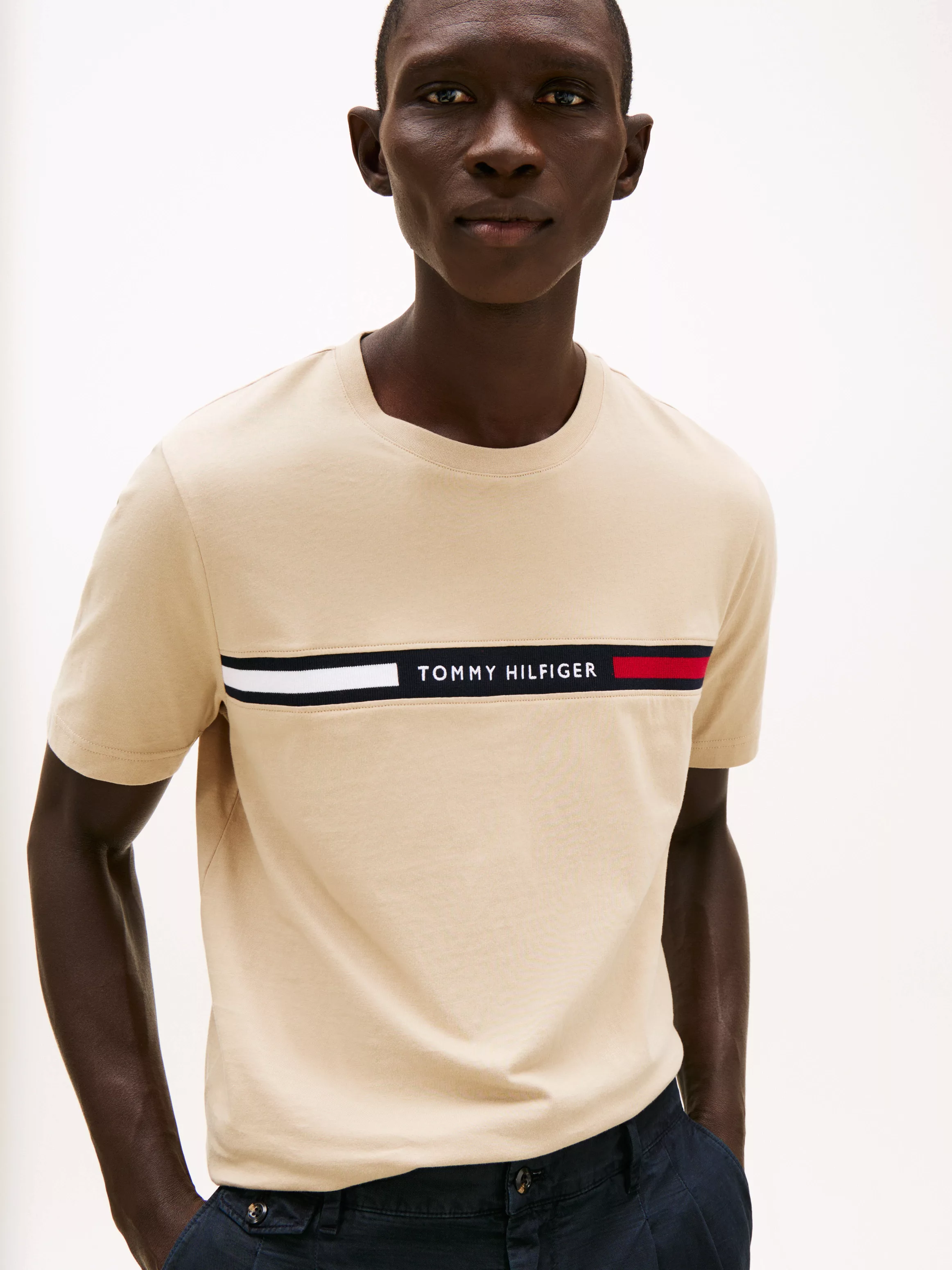 Tommy Hilfiger T-Shirt "HILFIGER CHEST INSERT TEE" günstig online kaufen