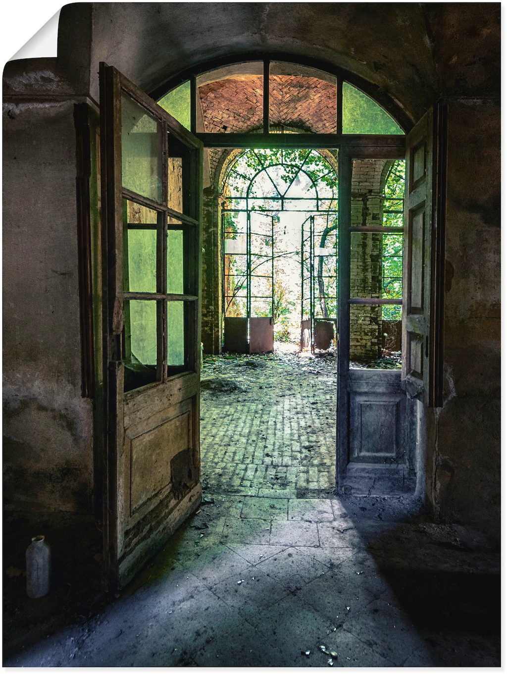 Artland Wandbild "Lost Place - alte Tür Fenster", Fenster & Türen, (1 St.), günstig online kaufen