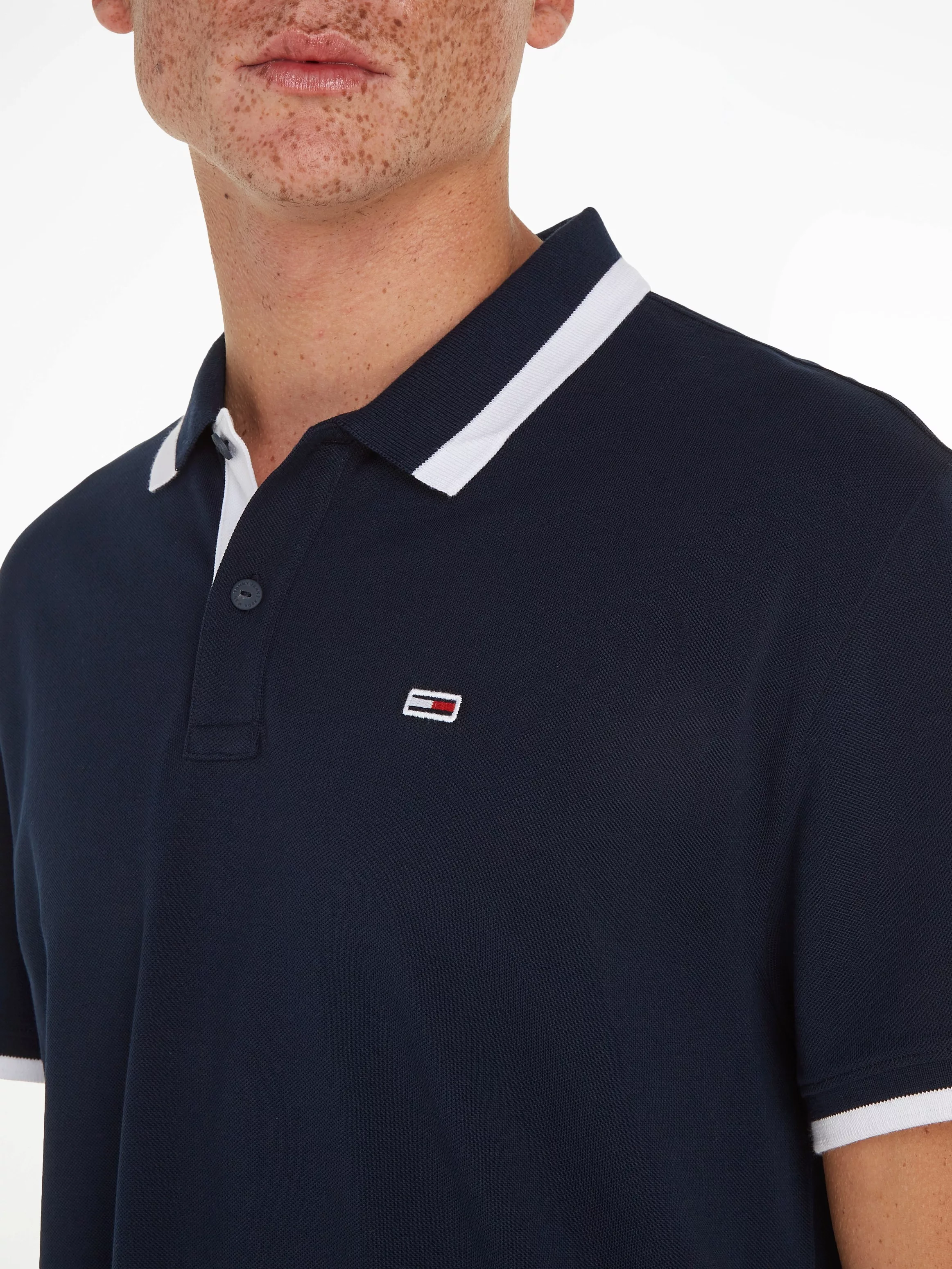 Tommy Jeans Poloshirt "TJM REG SOLID TIPPED POLO", mit Polokragen günstig online kaufen